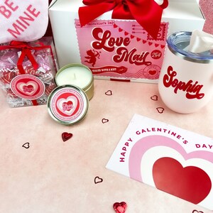 Valentines gift box set, galentines gift box, friendship celebration gift, teacher gift, best friend gift, heart candy plush, Heart plush