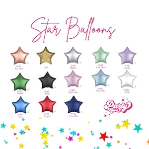 Sternballon - 18-Zoll-Satin Mylar-Sternballon - Twinkle Twinkle Kleiner Sterndekor, Sternballons, Geburtstagsballons, Babypartyballons