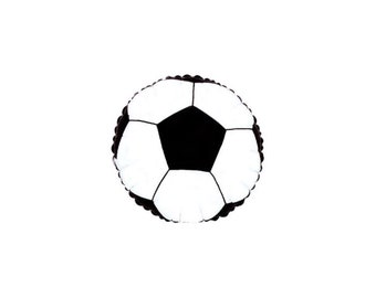 Soccer Ball Balloon 18" Foil Mylar Balloon, Sports Birthday Party Balloon, Soccer Party Decorations, Game Day Soccer Balloon