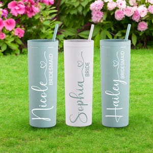 Bridesmaid Proposal Tumbler | Matte Bridesmaid Tumbler | Matte Tumbler | Personalized Tumbler | Bridesmaid Gift | Bachelorette Party Tumbler