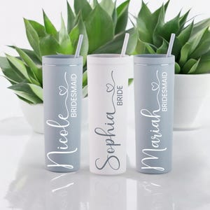 Bridesmaid Proposal Tumbler | Matte Bridesmaid Tumbler | Matte Tumbler | Personalized Tumbler | Bridesmaid Gift | Bachelorette Party Tumbler
