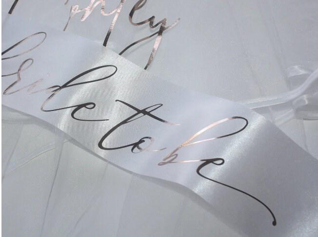 Fascia In Raso Personalizzata Con Scritta A Tua Scelta - Larga 8 Cm E Lunga 160 Cm - Perfetta Per Addio Al Nubilato, Matrimonio, Laurea E Compleanni - 4