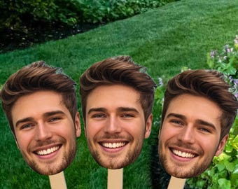 Face on A Stick Big Head Cutouts Fat Head Bachelorette Photo booth props, Bach Party Favors, Graduation Birthday Party Bachelorette big head