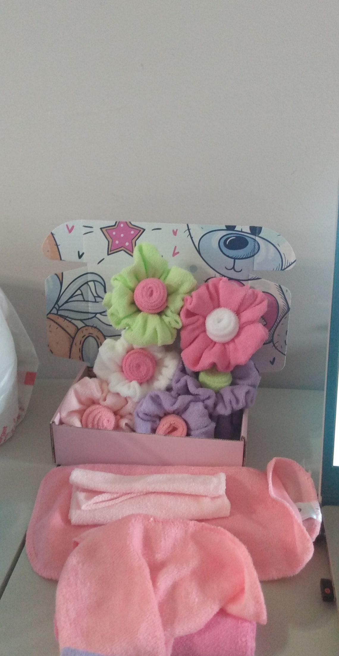 Baby Washcloth Flowers Etsy