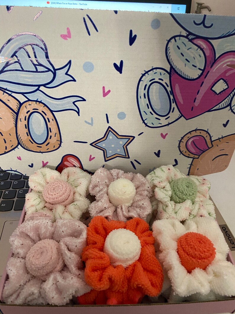 Baby Washcloth Flowers Etsy