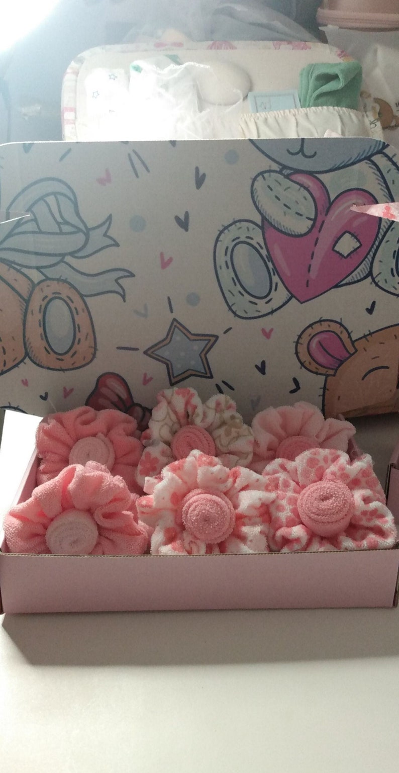 Baby Washcloth Flowers Etsy