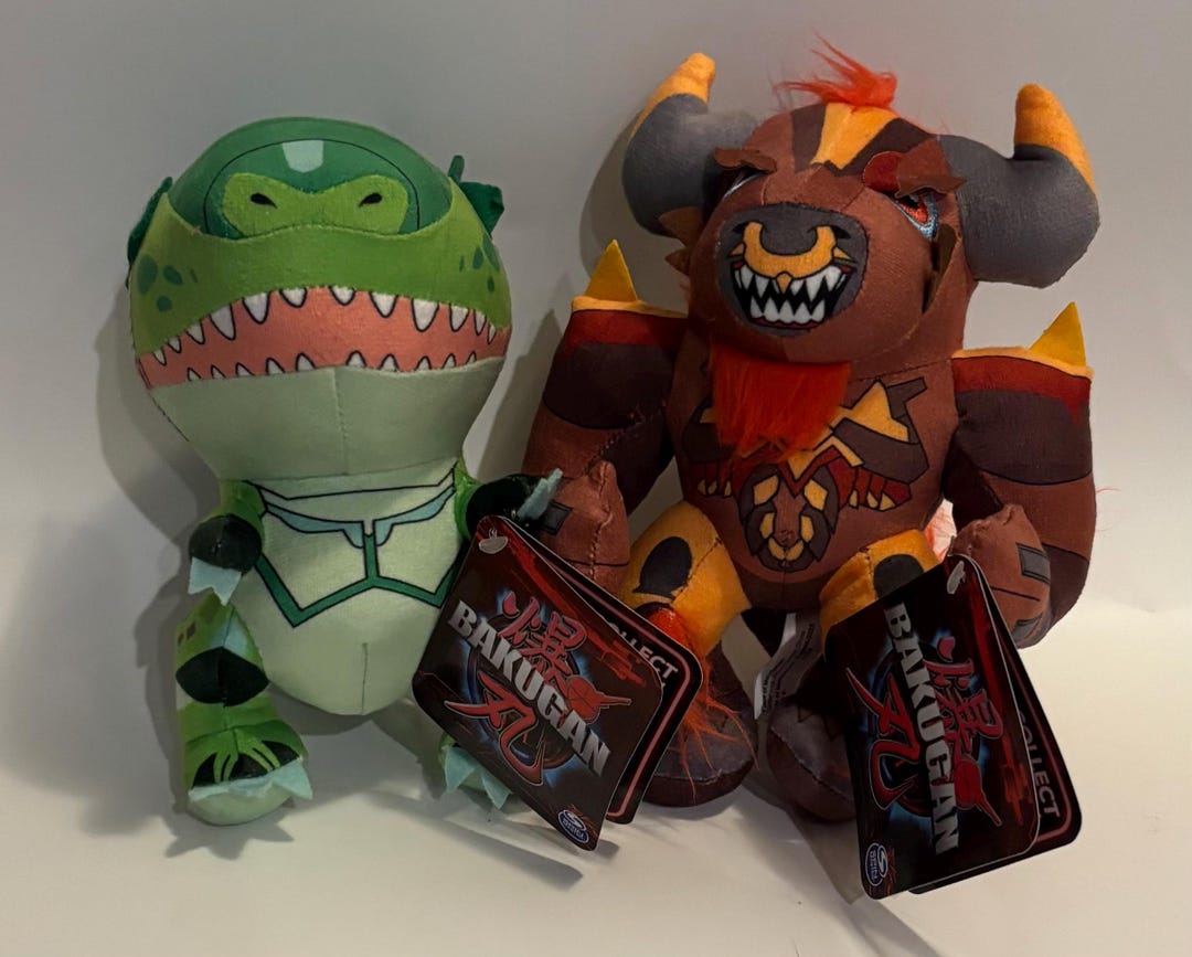 NEW 7” Toy Factory Bakugan Plush Pack - Etsy