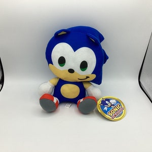 GE 8” SEGA Sonic The Hedgehog Sonic X Plush Shadow Read