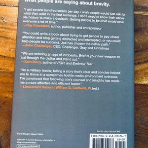 Brief | Make Bigger Effort Saying Less | Joseph Mccormack - Etsy