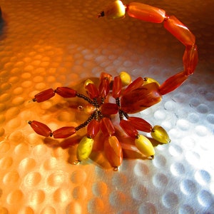 Beach Sand Storm Glass Bead Scorpion Art Hangable Ornament Any Occasion Decoration - Rock and Stone