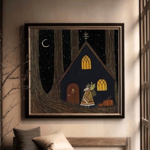 Waldhaus des Klerikers Kunstdruck, Geschenk für Zuhause