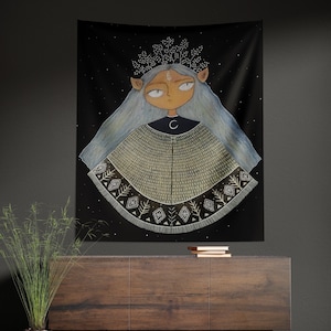 Tapiz del Reino Élfico Místico, Decoración Fantástica para el Hogar
