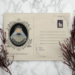 Tarjeta de regalo de Halloween, postal de bruja
