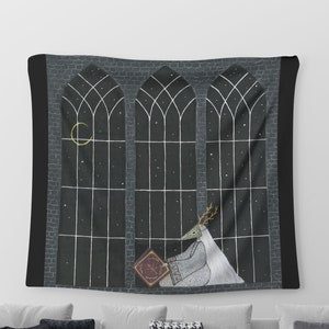 Gothic Wall Tapestry Aesthetic , Wall Hanging, Christmas Gift For Home,