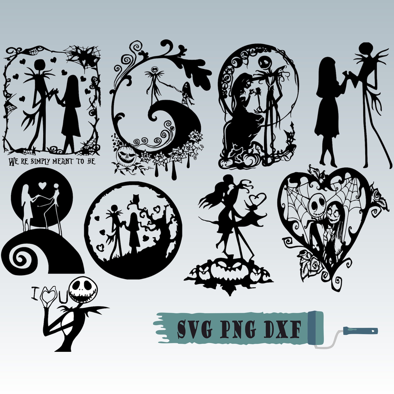 Jack Skellington Svg Bundle, the Nightmare Before Christmas Svg, Jack