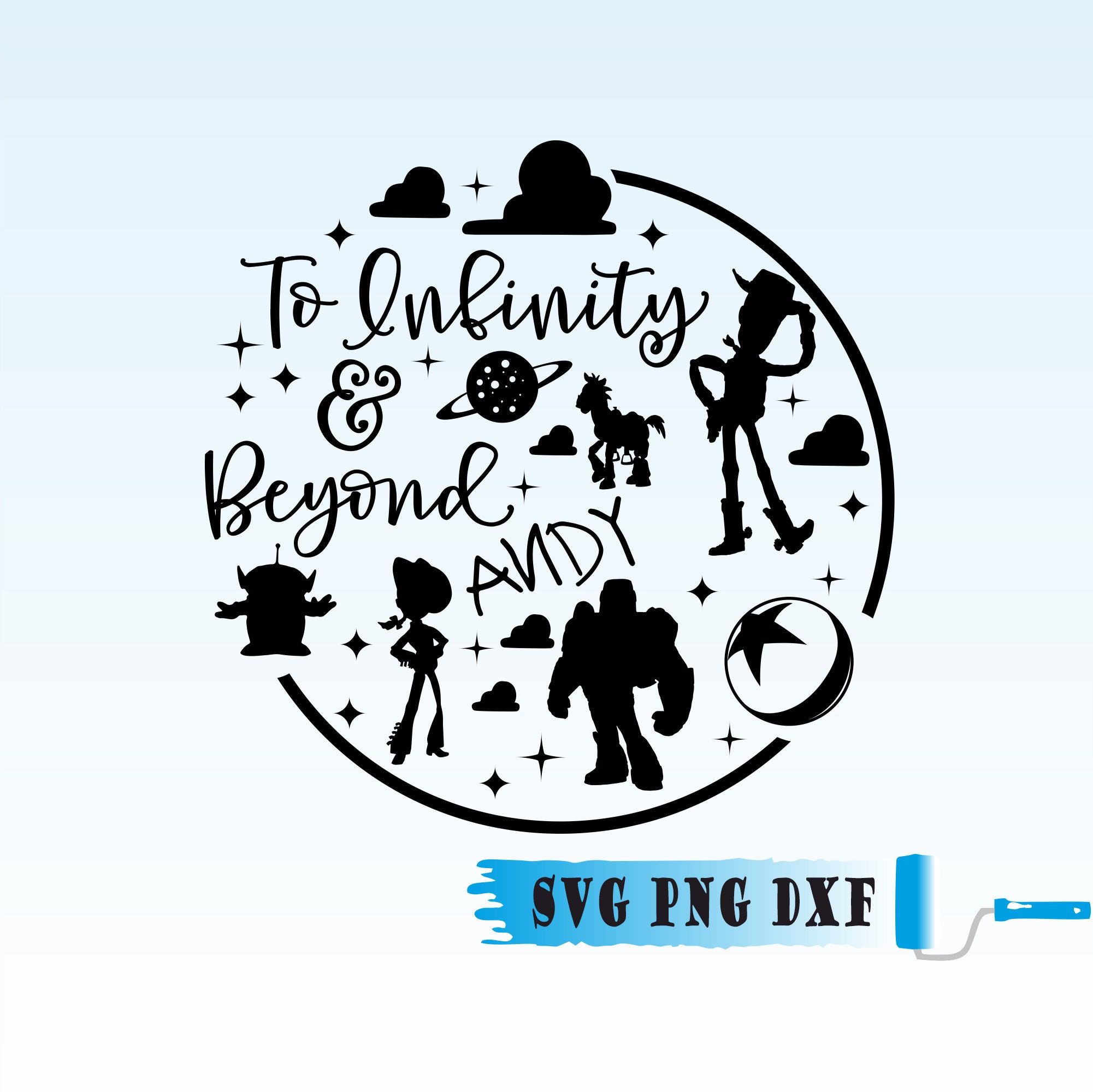 Toy Story SVG Digital Download PNG Dxf Transparent Cricut Clipart, Toy Story Friends Svg, Woody