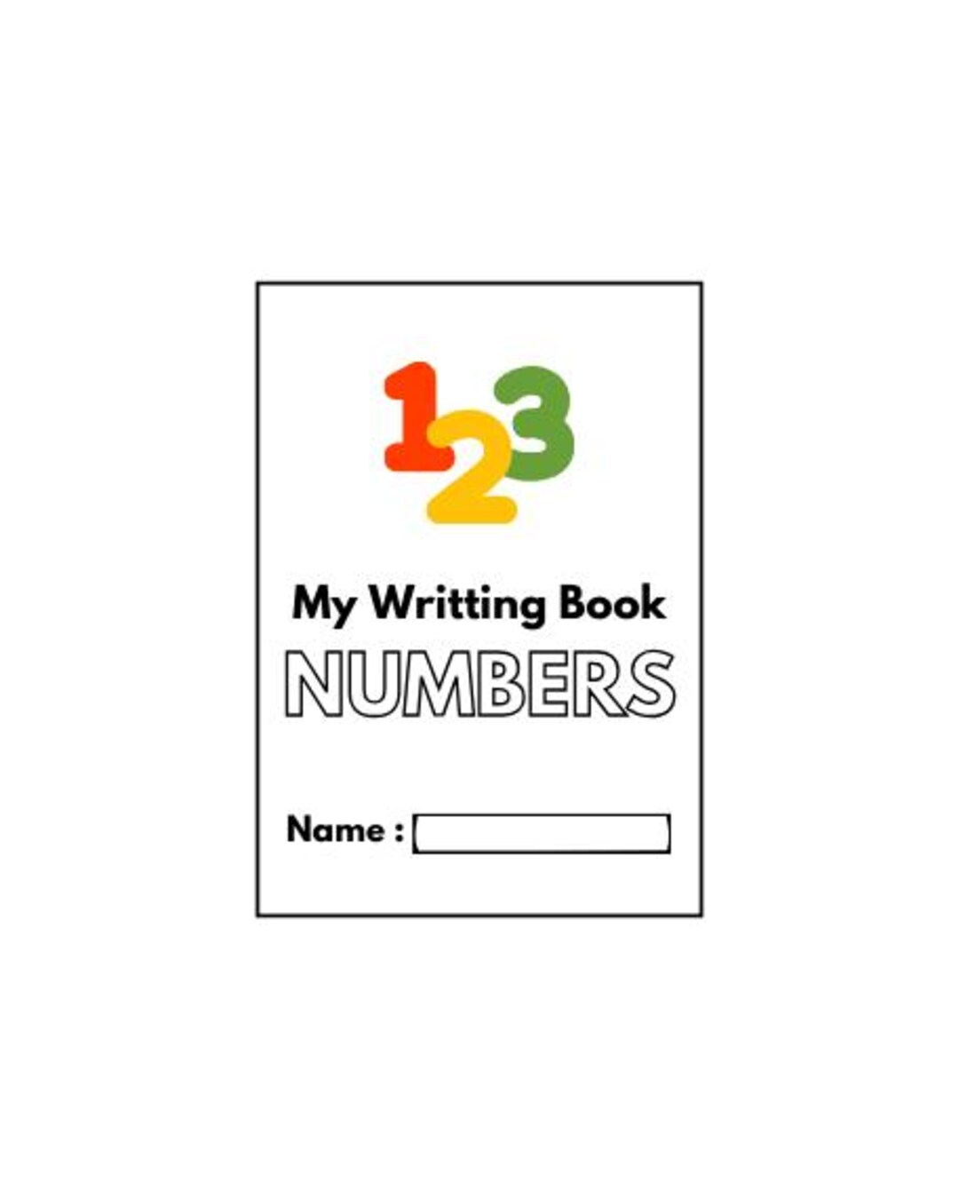 Children's Writing Practice Book – Learn to Write Numbers | A5 & A4 PDF ...