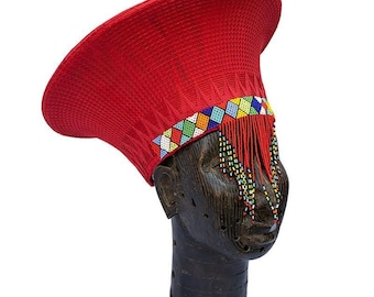 African Zulu Beaded Hat