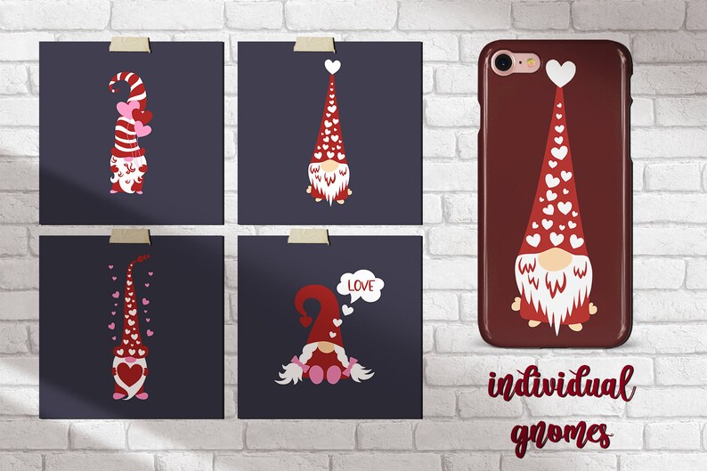 Valentine's Day Gnomes SVG Bundle. Love Gnome SVG, Svg Files for Cricut ...