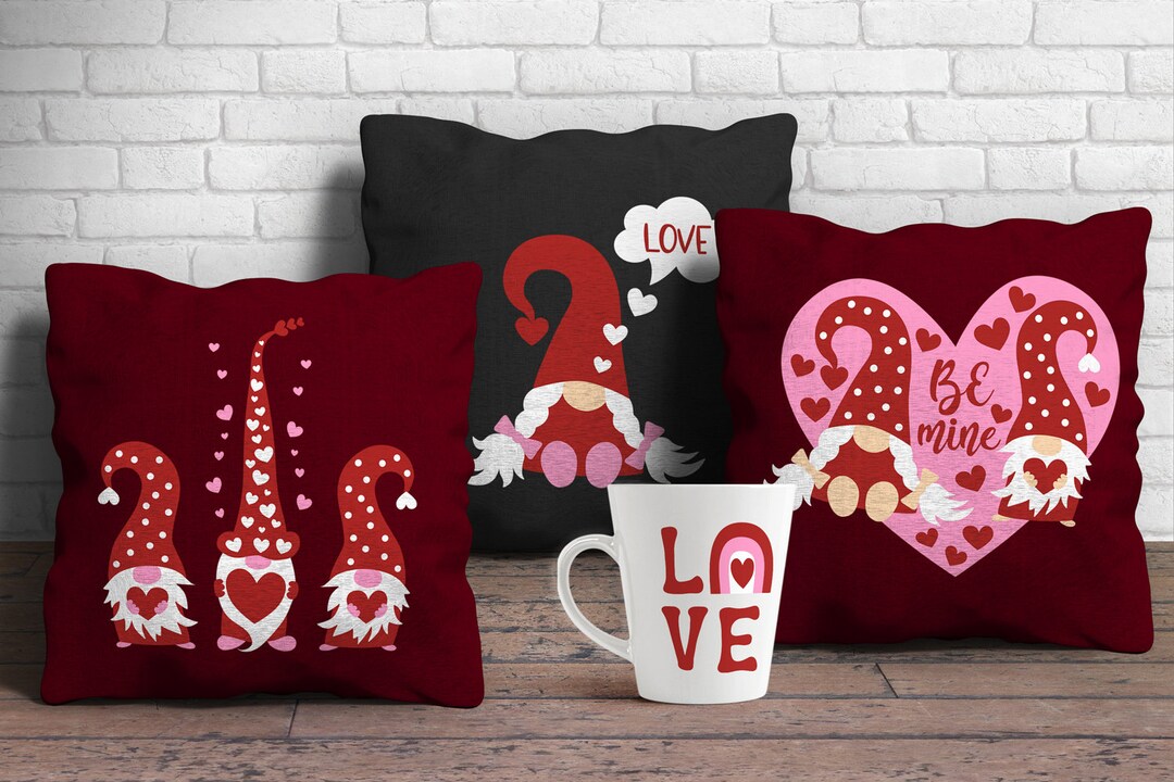 Valentine's Day Gnomes SVG Bundle. Love Gnome SVG, Svg Files for Cricut ...