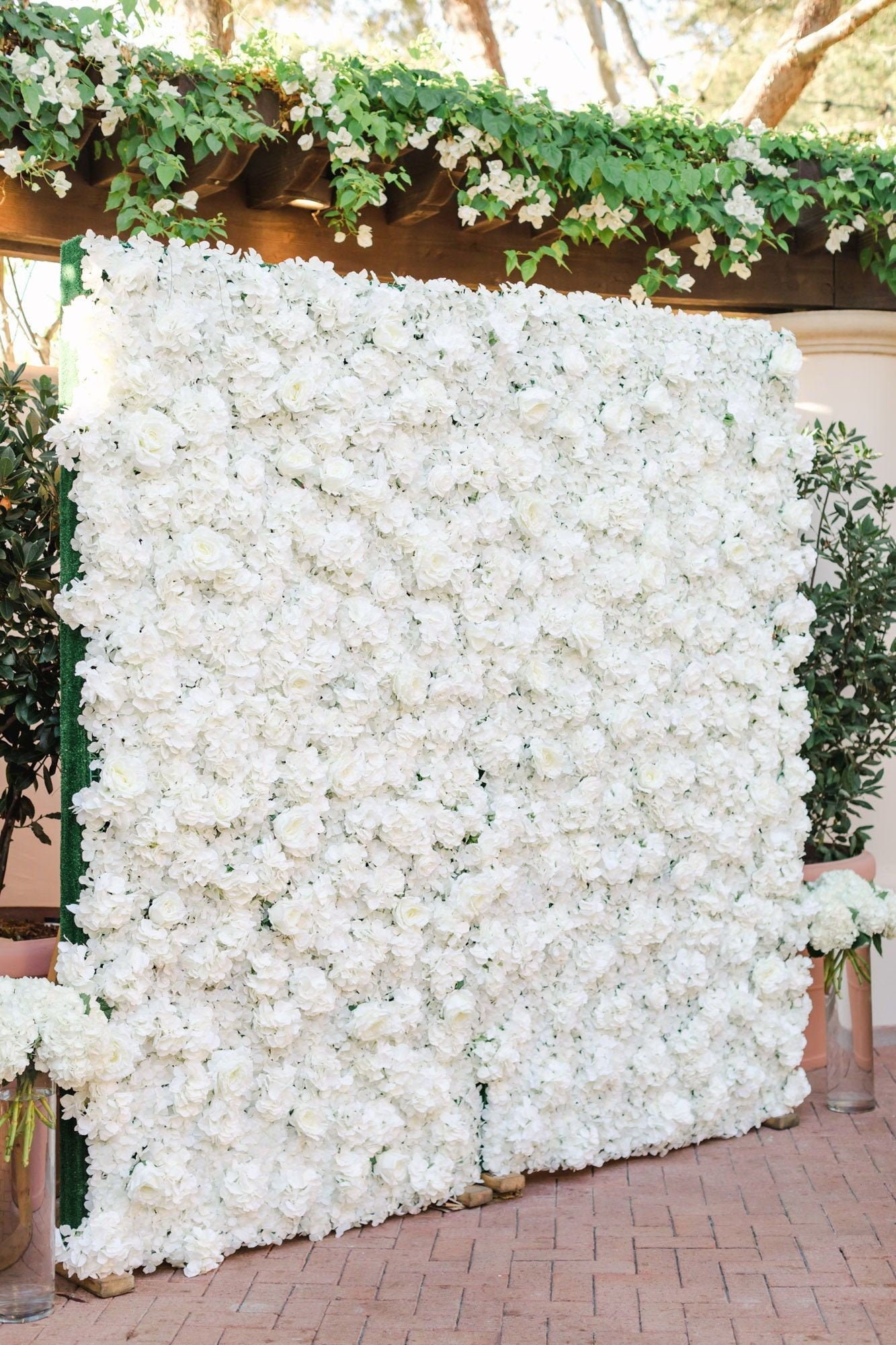 White Floral Backdrop RENTAL ONLY Event Backdrop Free Etsy