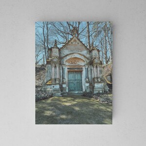 Mausoleum print, cemetery art print