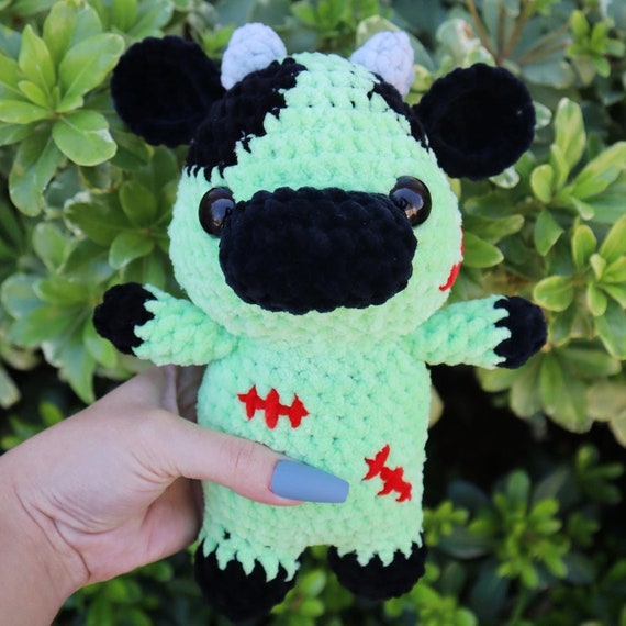 Crochet Zombie Cow Plush Plushy Plushie Handmade Halloween Etsy