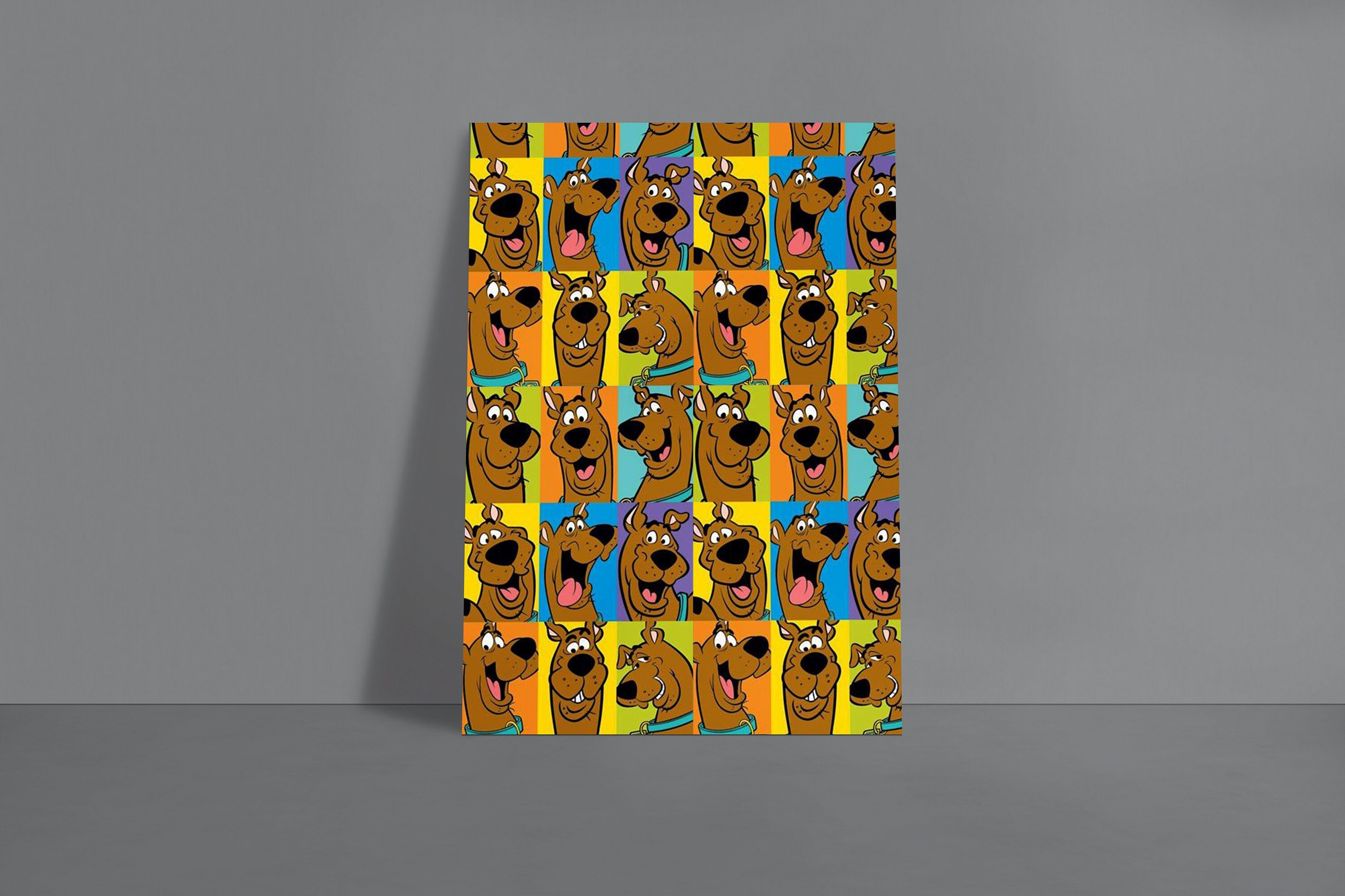 Scooby Doo Poster Seamless Pattern Digital Print Scrappy | Etsy