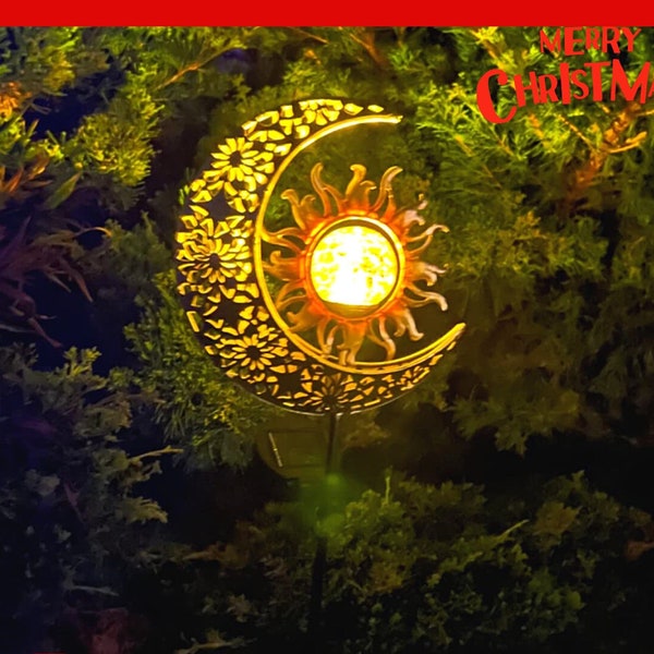 Solar Garden Lights Decorative Etsy