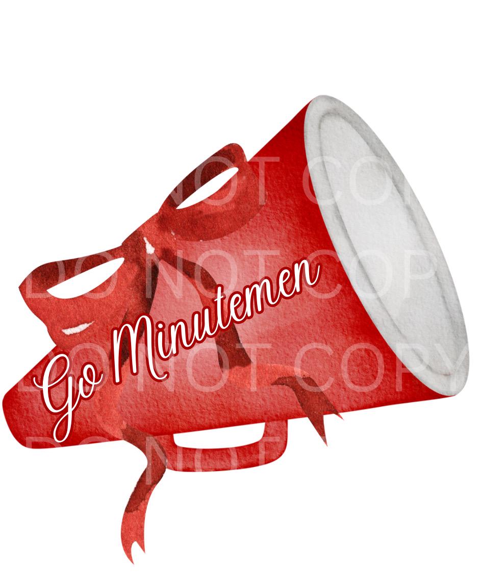 Minutemen cheer mascot PNG