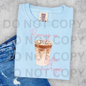 Running on Jesus and coffee PNG | iced coffee