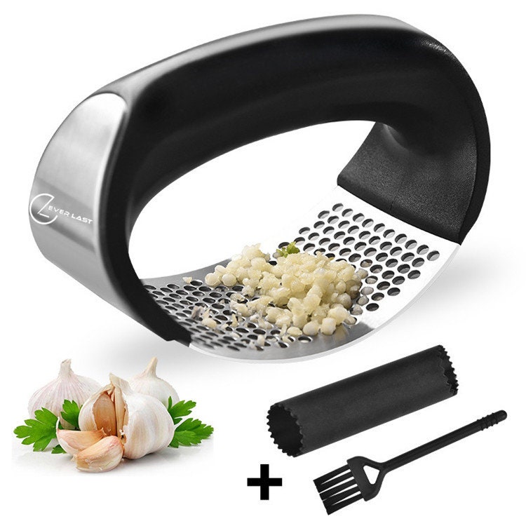 Pressed Garlic Chopper, 2022 New Stainless Steel 304 Garlic Masher