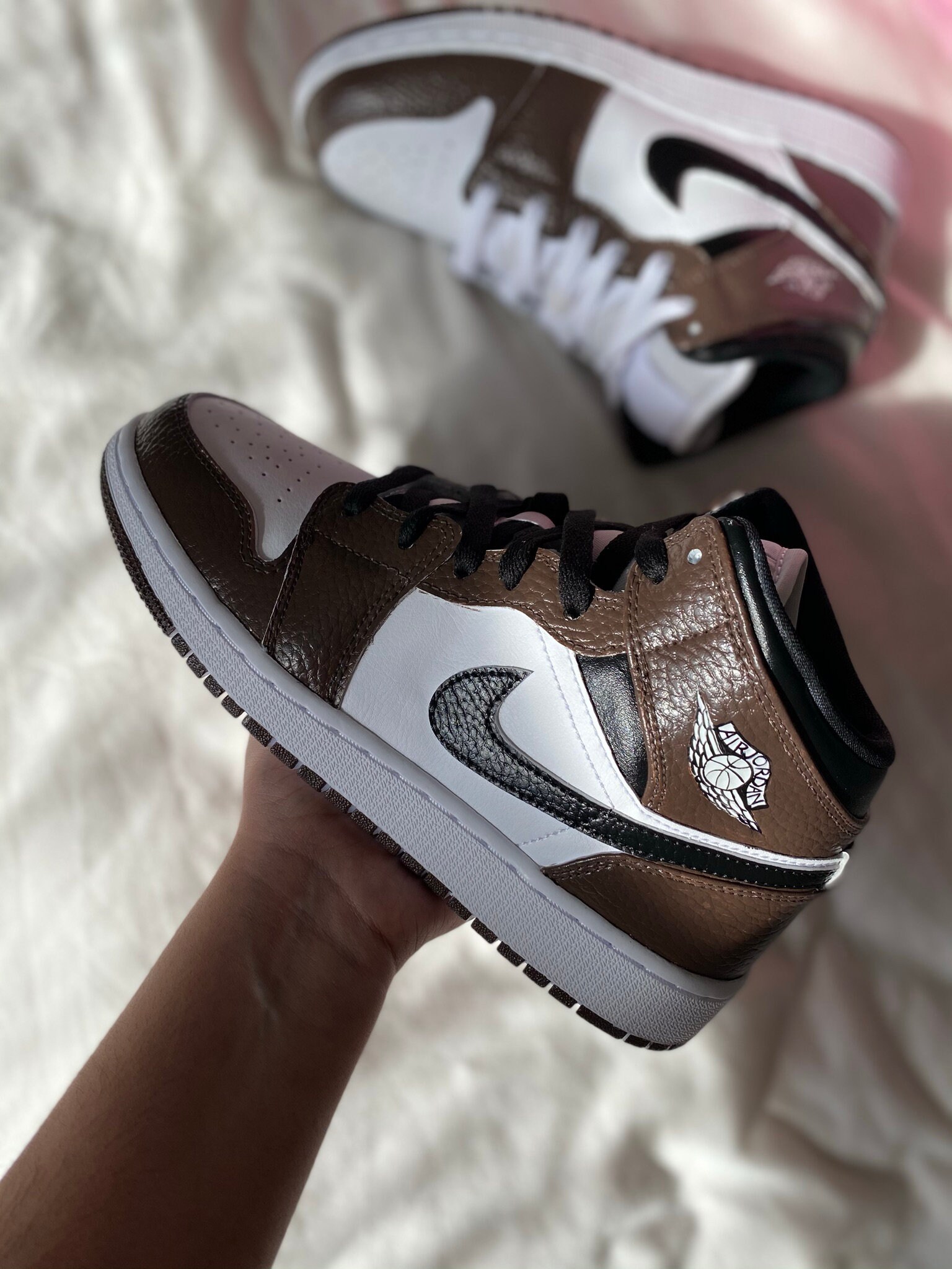 nike air jordan black and brown