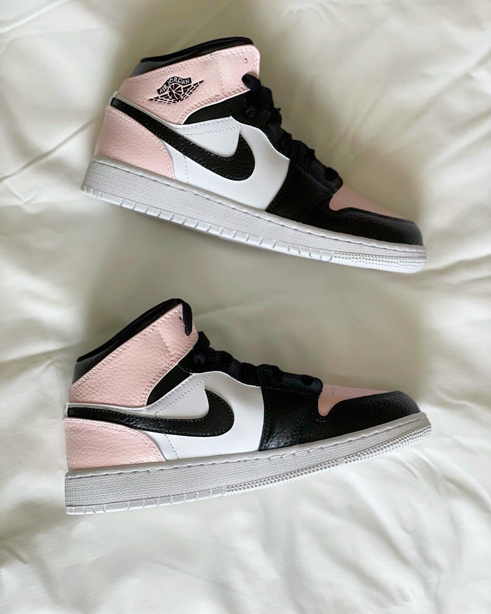 Crimson Tint Custom Jordan 1 Mids all sizes available | Etsy