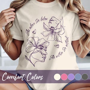 As Above so Below  Comfort Colors T-shirt, Spiritual Quote Tee, Line Art Style Shirt, Mindful Gift for Spiritual Seekers