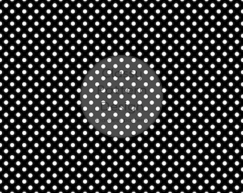 Small Black White Polka Dot Seamless Pattern, Special Offer, 5mm Diameter, Timeless Useful, Crafts Fabric and Paper Print (Digital Download)