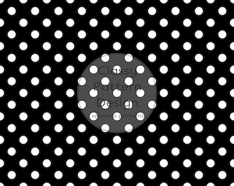 Small Black White Polka Dot Seamless Pattern, Special Offer, 1cm Diameter, Timeless Useful, Crafts Fabric and Paper Print (Digital Download)
