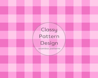 Nahtloses Muster mit rosa Vichy-Karo, 2,5 cm breit, zeitloses Design, geeignet für Kleidung, Bettwäsche, Bastelarbeiten, Stoff- und Papierdruck (digitaler Download)
