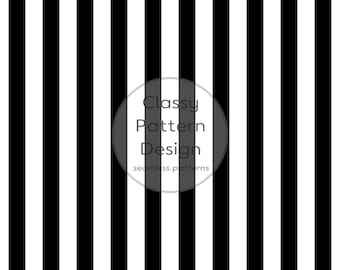 Black White Stripes Seamless Pattern, Width 1.5cm, Special Offer, Timeless Useful, Crafts Fabric and Paper Print (Digital Download)