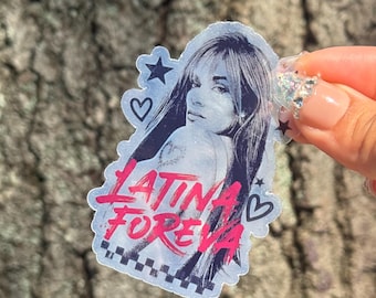 Pegatina transparente "Bichota Tropicoqueta Latina Forever" de Karol G, idea de regalo para una pegatina de Karol G, fan de Karol G, pegatina de Bichota