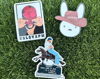 Bad Bunny nadie sabe lo que va a pasar mañana Pegatina// Bad Bunny// Idea de regalo de Bad Bunny// Fanático de Bad Bunny
