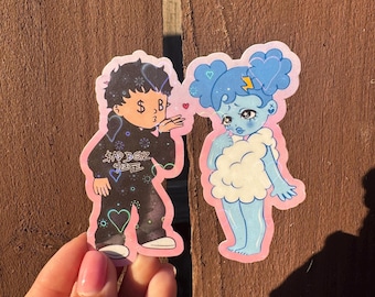 Pegatinas de pareja de Sad Boyz 4 Life, Sad Girlz 4 Life // Pegatinas de Junior H // Sad Boyz 4 Life // Ideas de regalo para Junior H