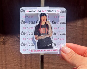 Baby Miko Bookmark| I like to Read | Latino humor bookmark, funny bookmarks