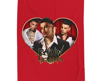 Rauw Alejandro Velveteen Plush Blanket Cosa Nuestra Design, Cozy Throw, Soft Snuggle Blanket