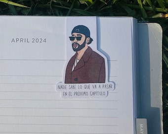 Bad Bunny Bookmark/ Nadie Sabe Lo Que Va A Pasar En El Proximo Capitulo / Marcador de humor latino, marcadores divertidos