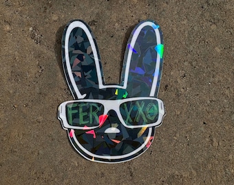 Pegatina de Ferxxo / Fan de Feid Ferxxocalipsis / Pegatina de Bad Bunny x Ferxxo Mor / Bunny x Ferxxo Gafitas