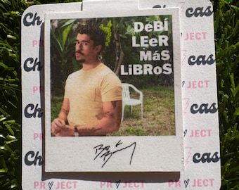 Marcador Polaroid de Bad Bunny/ Debi Leer Mas Libros / Marcador de humor latino, marcadores divertidos
