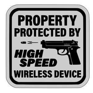 Property is Protected Vinyl Decal for Windows