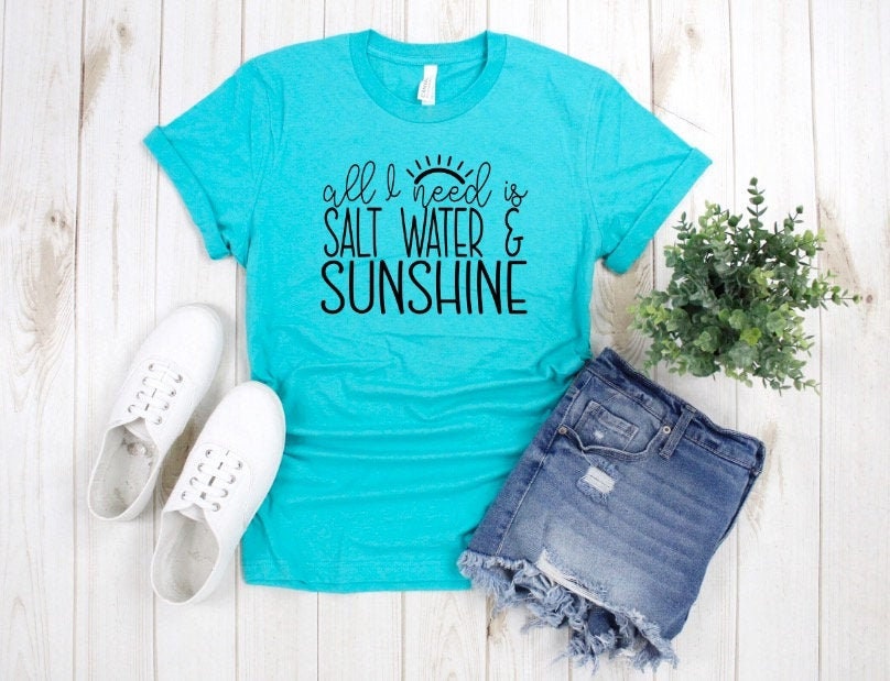 Salt Water And Sunshine T-Shirt | Etsy