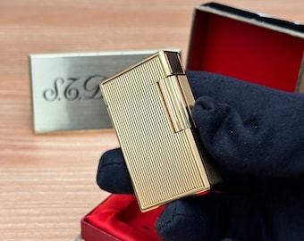 Vintage 1991 Jubile Limited Gold lighter \ working with fluid benzine \ amazing condition